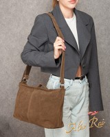 Женская замшевая сумка ALEX RAI 8818 khaki