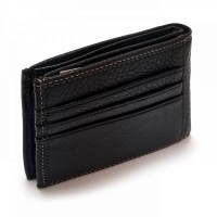 Мужской кожаный зажим для купюр BE BRETTON 168-R24C black