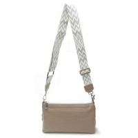 Женский молодежный кожаный клатч ALEX RAI 3092-1 l.grey