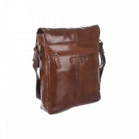 Мужская кожаная сумка Ashwood Benjamin Chestnut (Каштановый)