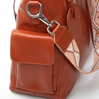 Женская кожаная сумка классическая ALEX RAI 91008-9 camel