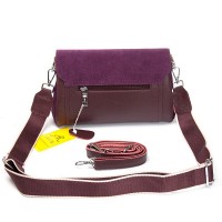 Женская замшевая сумка ALEX RAI 93055 bordo