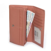Женский кожаный кошелек Classik  DR. BOND W502 pink