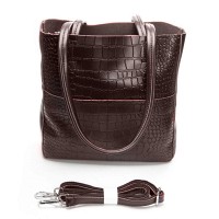Женская кожаная сумка через плечо ALEX RAI 9384-1 brown