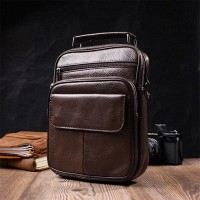 Кожаная мужская сумка через плечо Vintage 21952 