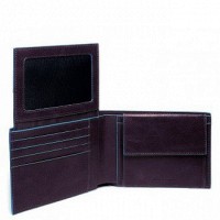 Коричневое кожаное мужское портмоне Piquadro Blue Square (PU1392B2_MO)