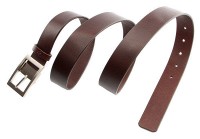 Мужской кожаный коричневый ремень GRANDE PELLE 00242