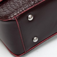 Женская кожаная сумка через плечо ALEX RAI 9346 bordo