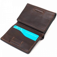 Кожаный мужской кошелек ручной работы GRANDE PELLE 16787 