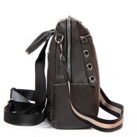 Женская кожаный рюкзак ALEX RAI 8781-9 grey