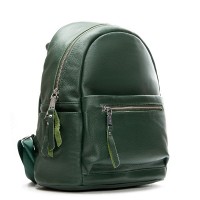 Женский кожаный рюкзак ALEX RAI 8635-9 green