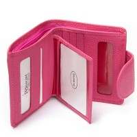 Женский кожаный кошелек Bright DR. BOND WS-415-1 plum-red