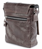 Мужская кожаная тёмно-коричневая сумка SHVIGEL 00979
