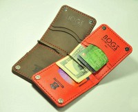 Мужской зажим ручной работы из кожи BOGZ Cosmos ACH S.Tan P8M1M6S1