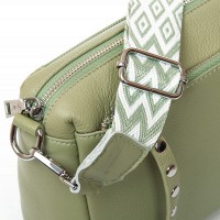 Женская кожаная сумка ALEX RAI 8958 green