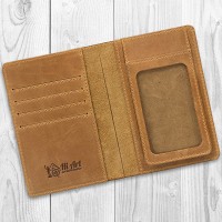 Обложка-органайзер для документов из кожи HiArt 7 wonders of the world PC-03-S17-1340-T002