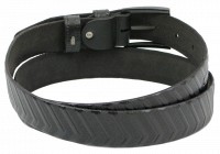 Мужской кожаный ремень под брюки Skipper 1259-35 черный 3,5 см