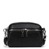 Женский молодежный кожаный клатч ALEX RAI 6088 black