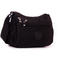 Женская летняя тканевая сумка Jielshi B152 black