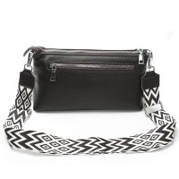 Женский молодежный кожаный клатч ALEX RAI 3092-1 black