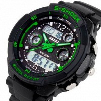 Детские часы SKMEI S-SHOCK GREEN (0931)