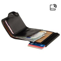 Кошелек-картхолдер Visconti ENZ80 Speziale (Black Shadow)