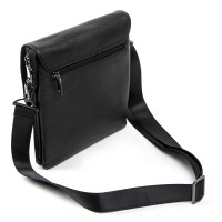 Мужская кожаная сумка через плечо BRETTON 5387-3 black