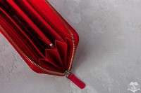 Женский красный кошелек из кожи ската Ekzotic Leather stw30