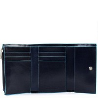 Кожаный кошелек Piquadro BL SQUARE/N.Blue PD4571B2R_BLU2