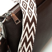 Женский молодежный кожаный клатч ALEX RAI 3092-1 brown