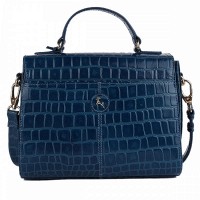 Женская кожаная сумка Ashwood C55 Teal (Бирюзовый)