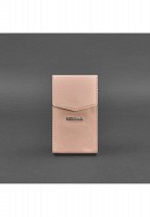 Женская кожаная поясная сумка/кроссбоди вертикальная BlankNote Mini розовая - BN-BAG-38-1-PINK