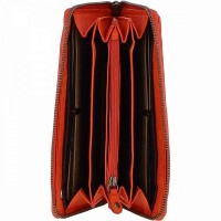 Женский кожаный кошелек Ashwood D81 Orange