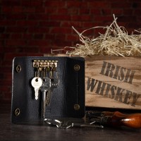 Ключница из кожи HiArt KH-05 Shabby Ink Buta Art