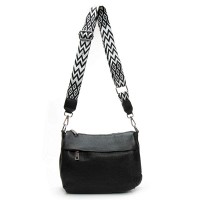 Женская кожаная сумка через плечо ALEX RAI 6001 black