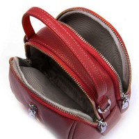 Женский молодежный кожаный клатч ALEX RAI 88082 bordo