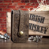 Ключница из кожи HiArt KH-03 Shabby Olive Let's Go Travel