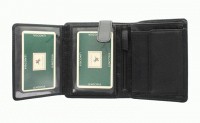 Кошелек мужской Visconti BRIXTON HT-11 черный из натуральной кожи