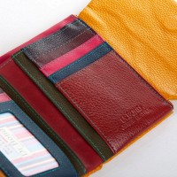 Женский кожаный кошелек Classik  DR. BOND WRS-239-1 yellow