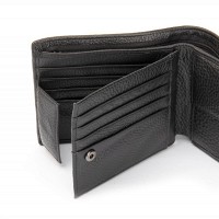 Мужской кожаный кошелек BE BRETTON 308 black
