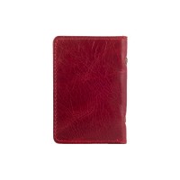 Обложка для документов из кожи HiArt AD-03 красная