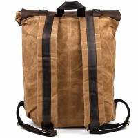 Мужской рюкзак из кожи и канваса TARWA RCw-5191-3md
