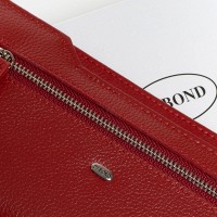 Кожаный женский кошелек Classic DR.BOND WMB-2M red
