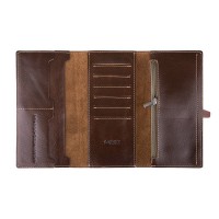 Портмоне из натуральной кожи Hi Art WP-08br Crystal Olive