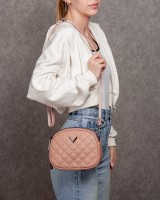 Женский молодежный кожаный клатч ALEX RAI 60065 pink