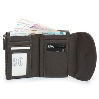 Женский кожаный кошелек Bright DR. BOND WS-239 gray