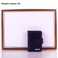 Кожаная визитница с тиснением Karya SHI0014-4KR