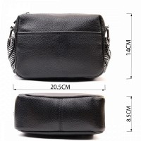 Молодежная женская кожаная сумка через плечо Vintage 22606 