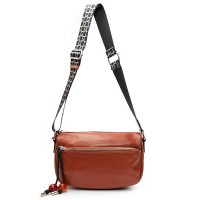 Женская кожаная сумка классическая ALEX RAI 93038 camel