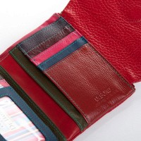 Женский кожаный кошелек Classik  DR. BOND WRS-239-1 red